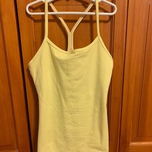 Lululemon Power Y Tank Yellow